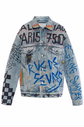 Denim jacket with prints, zdjęcie 1 Denim jacket with prints od Balenciaga